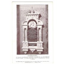 Grabdenkmal, historicky cenná dekorace na zdi, ve které je Elisabeth