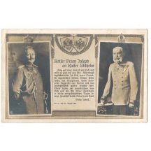 Franz Josef píše dopis Wilhelmovi