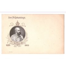 Round portrait of Franz Joseph's crown