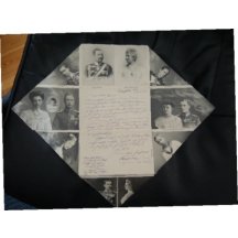 Folded letter, Kaiser Wilhelm and his family 