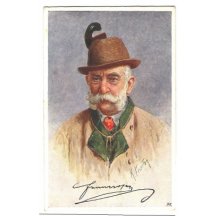Portrait of Franz Joseph in hunting uniform (3)