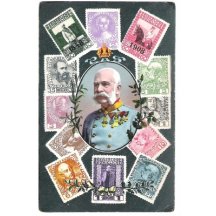 Franz Joseph and printed stamps of jubilee series , 2nd variant