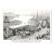 Franz Joseph is comming to new bridge - Prague