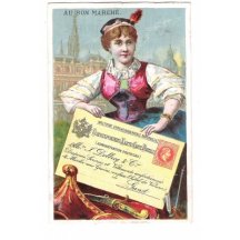 Card for advertising of Austrian postal stationery