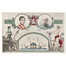 Double portrait of Franz Joseph - Jubilee exhibition in Prague