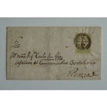 Letter valued with 15 cents
