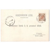 Holdovací lístek s razítkem pošty