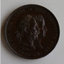 Císař František Josef a Elisabeth, orlice na hradbách