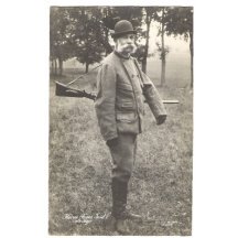 Franz Joseph wih shot gun and in hunting uniform