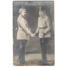 Treue um Treue: František Josef a Wilhelm si podávají ruce