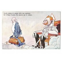 Caricature of Wilhelm , as he chased out the Lord of te heaven - God