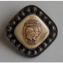 Patriotika - odznak : Na památku 1. světové války r.1914