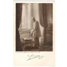 Franz Josef koukající z okna