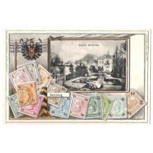 Salzburg - color variant , stamps and eagle