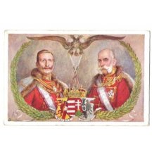 František Josef a Vilém, v maďarských uniformách