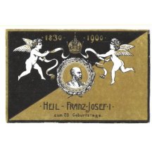 Two angels and portrait of Franz Joseph