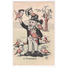 European sovereigns displayed in caricatures like a birds