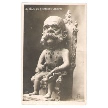 Caricature of sitting emperor Franz Joseph I.