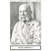 František Josef .... smuteční pohlednice s černým orámováním 
