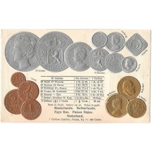 Pohlednice s mincemi- Netherlands, Holandsko