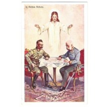 Wilhelm and Franz Joseph are sitting at the table