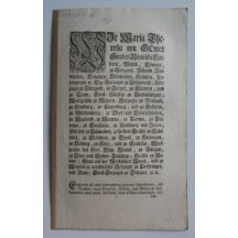 Cirkulář Marie Terezie vydaný k puncovním značkám