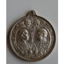 Medaile - 60. leté vládní jubileum císaře Františka Josefa