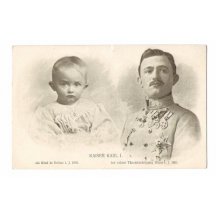 Postcard of emperor from years 1888 and 1916