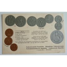 Mint postcards with Czech coin - a rare occurrence 