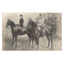 Elisabeth a Franz Joseph na koních