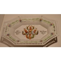 Decorativ dish with portraits of four european monarchs 1914 - 16