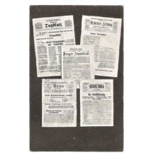 Sheets from newspapers : Bohemia , Union , Zagblatt