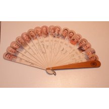 Vějíř s portréty císařů a generálů ... 7x