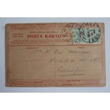 Advertising correspondence card - Esperanto, interesting stamps
