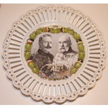 Plate with portrait of Franz Joseph I. and Wilhelm II.