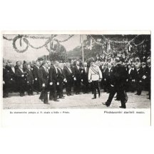 Prague - presentation of the bridge builder , Franz Joseph