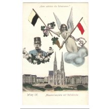 Maxmilian's square with church , Vienna