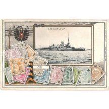 Large set of postcards with stamp topic - some pieces are extraordinary