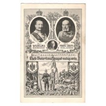 Promotional postcards , Franz Josef , and Wilhelm Conrad v. Hötzendorf
