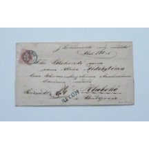 Registered letter, franked by one 5 Kr and 10 Kr, blue stamps