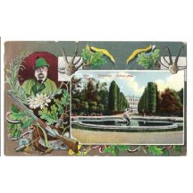 Franz Joseph - hunting topics and view to Vienna , castle and garden