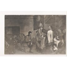 Emperor Franz Joseph and procession with priest