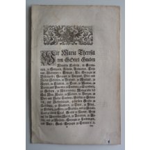 Maria Theresias circular, obligation
