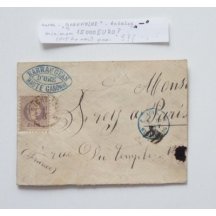 Letter evaluated with 25 kr stamp, catalogue Hirš, p. 127