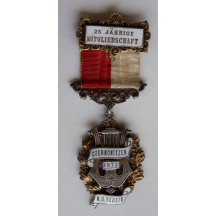 Řád za 25. leté členství ve spolku, r.1872