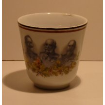 Four european monarchs on cup - Austria , Germany , Turkey and Bulgaria