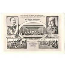 Religious theme in patriotic postcard