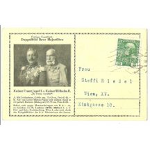 Franz Josef a Wilhelm na pohlednici