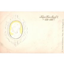Císař Franz Joseph (1830-1900), karta na 70. leté jubileum vlády