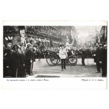 Arrival of emperor Franz Joseph to bridge